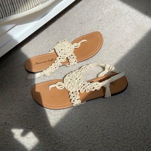 American Eagle Macrame Sandals